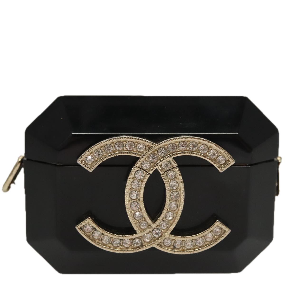CHANEL Airpods case Shoulder plastic Black CC Auth BA1117AM | eBay