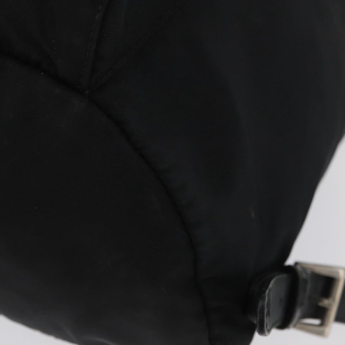 PRADA Backpack Nylon Black Silver Auth BA11574 | eBay