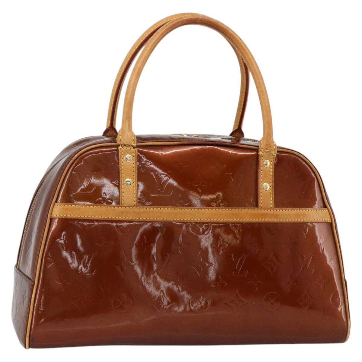 LOUIS VUITTON Monogram Vernis Tompkins Square Bag Bronze M91103 LV