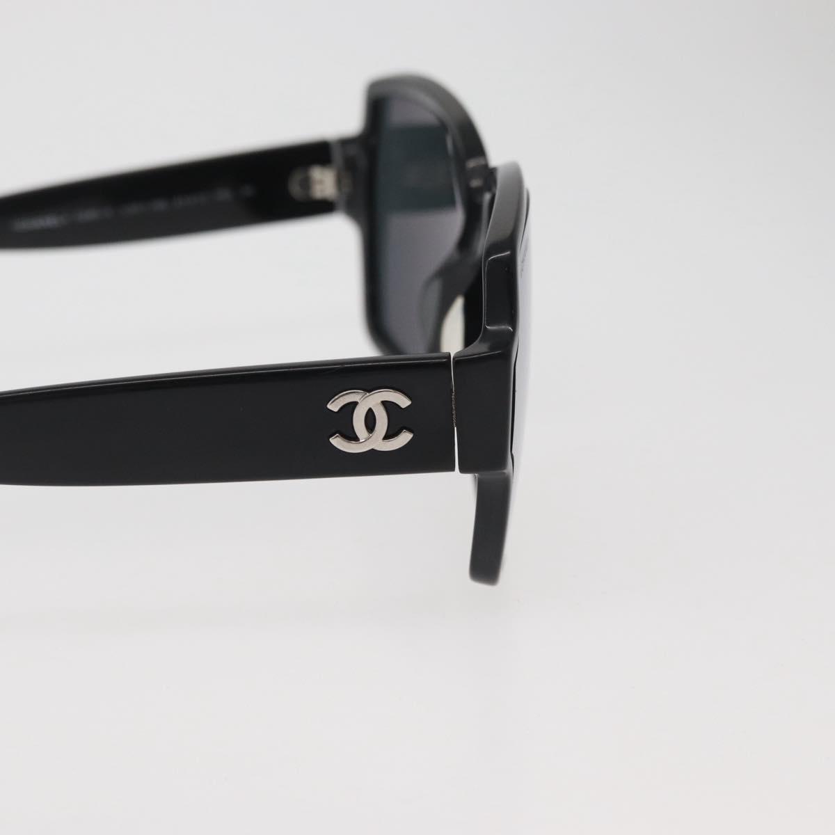小物 CHANEL sunglasses archive coco eyewear CHANEL COCO Mark Sunglasses plastic Black 5385-A CC Auth BA11986