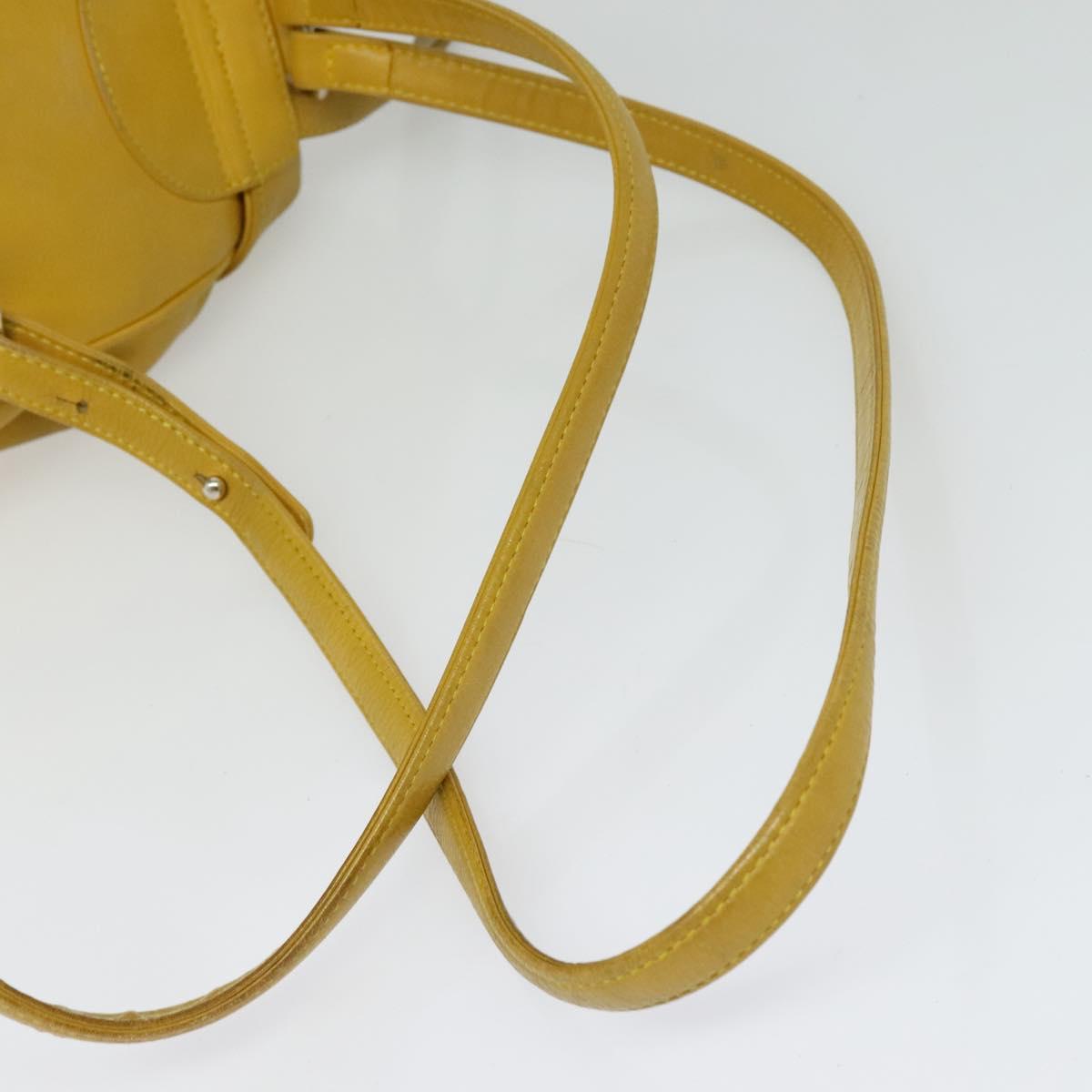 Christian Dior Backpack Leather Gold Yellow Auth Christian Dior Backpack Leather Gold Yellow Auth BA2068 | eBay main image 2