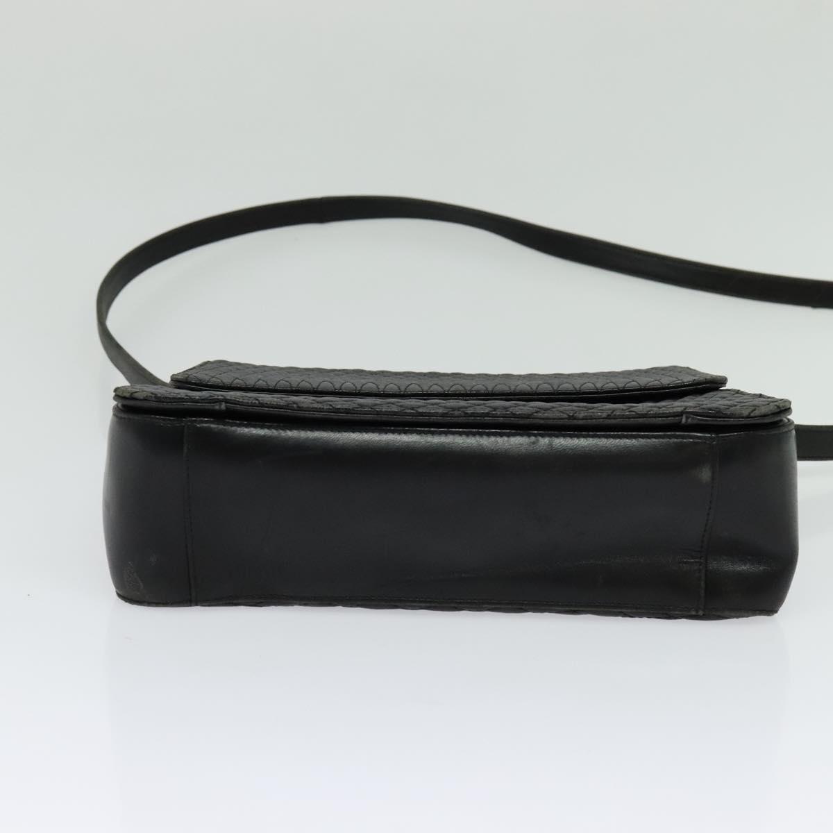 BALLY Hand Bag Leather 2way Black Gold Auth BA2262 | eBay
