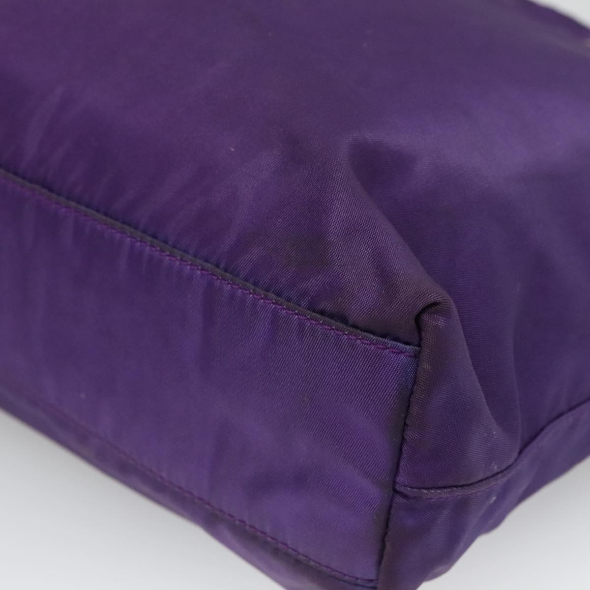 PRADA Tote Bag Nylon Purple Silver Auth BA4659 | eBay