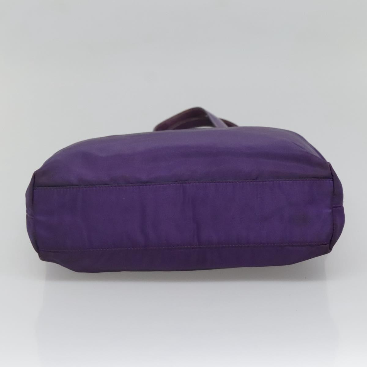 PRADA Tote Bag Nylon Purple Silver Auth BA4659 | eBay