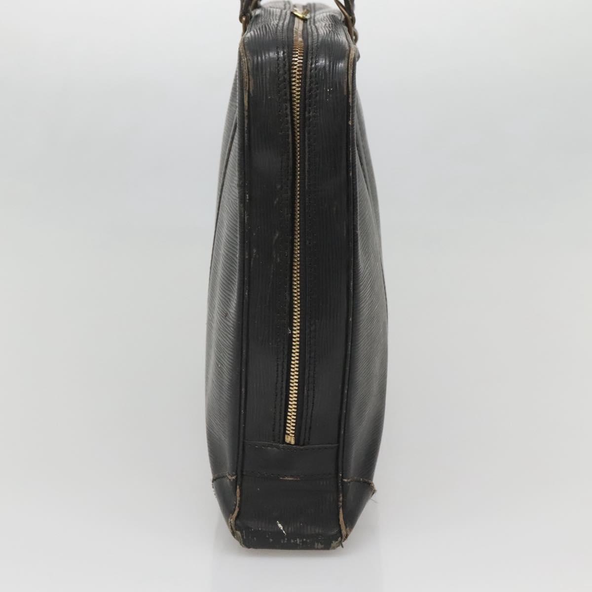 LOUIS VUITTON Epi Porte Documents Voyage Bag Black M54472 LV Auth