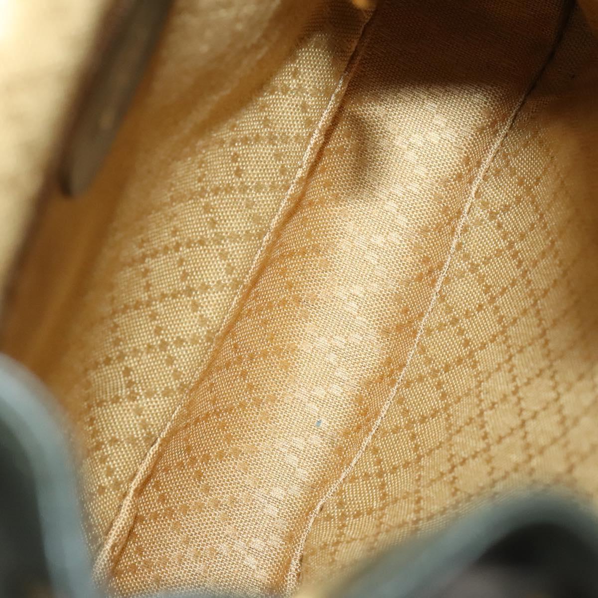 GUCCI Bamboo Backpack Leather Outlet Khaki Gold 003 3444  display picture 2