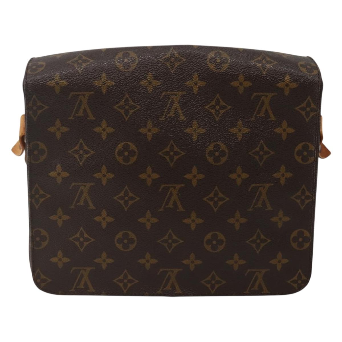 LOUIS VUITTON Monogram Cartouchiere GM Shoulder Bag M51252 LV Auth