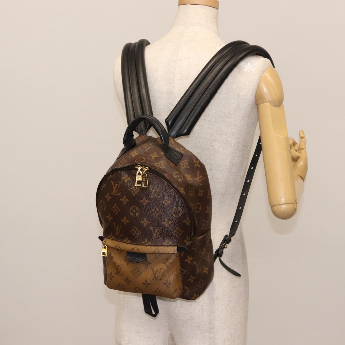 LOUIS VUITTON Monogram Reverse Palm Springs PM Backpack  display picture 1