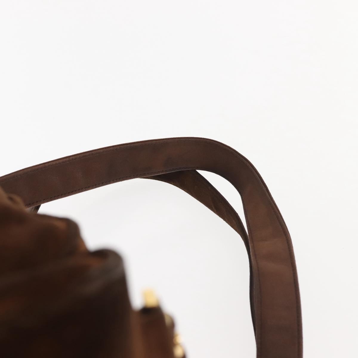 CHANEL Backpack Suede Brown Gold CC Auth BA5805 | eBay display picture 1