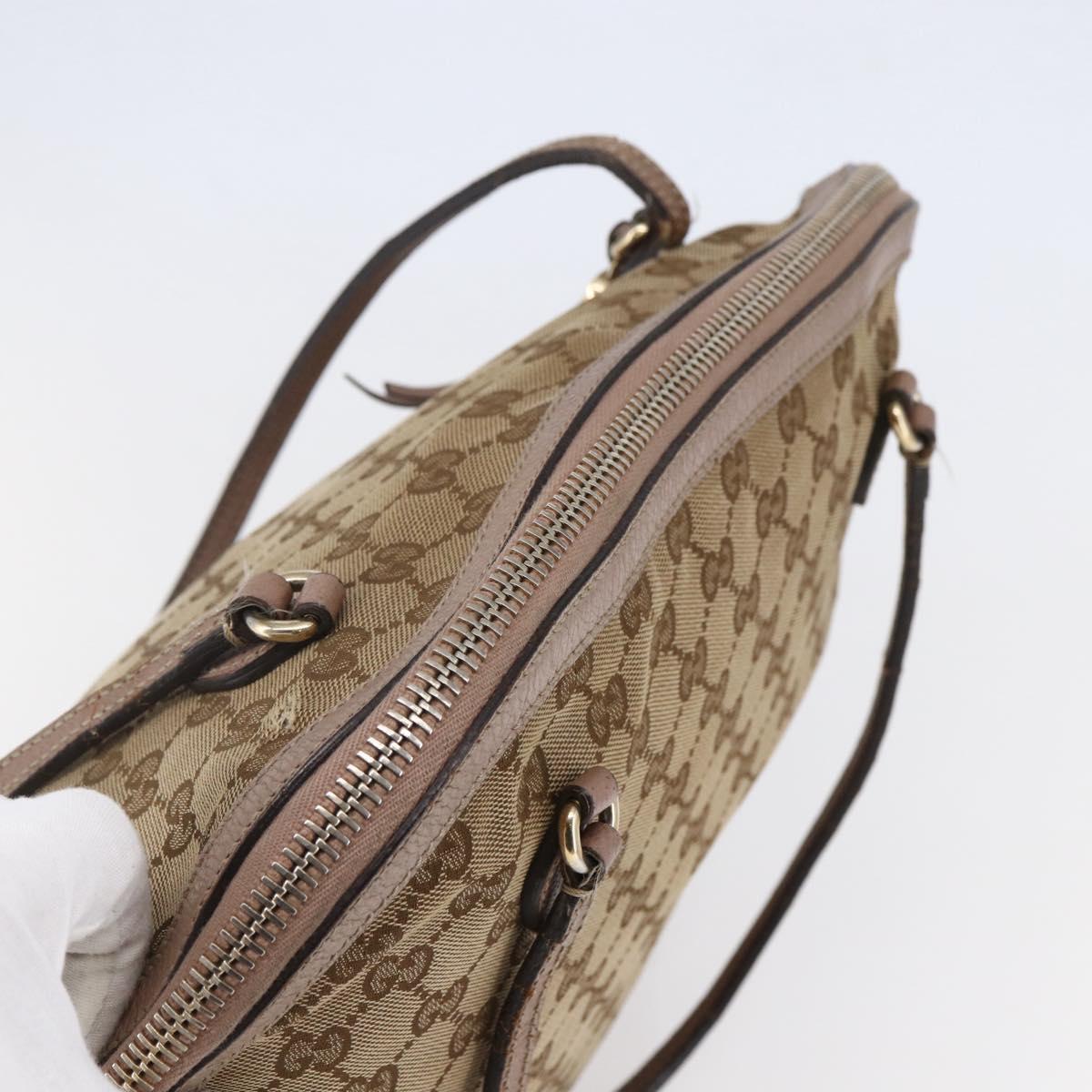 GUCCI GG Canvas Shoulder Bag Beige Gold 323673 Auth BA5827 | eBay