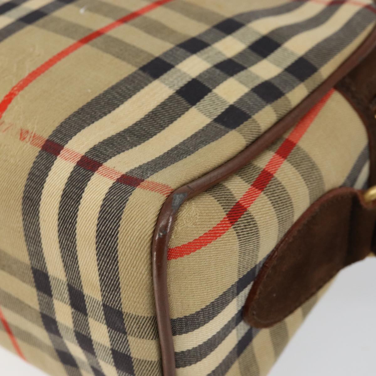 Burberrys Nova Check Shoulder Bag Canvas Beige Gold Auth BA5948 | eBay