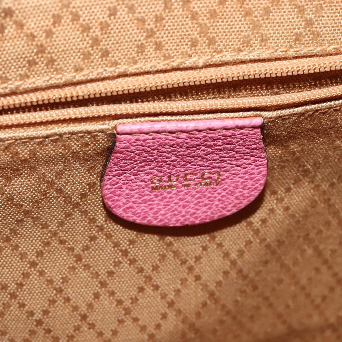 GUCCI Bamboo Backpack Suede Pink Gold 003 2034 0030 Auth BA6202 GUCCI Bamboo Backpack Suede Pink Gold 003 2034 0030 Auth  main image 3