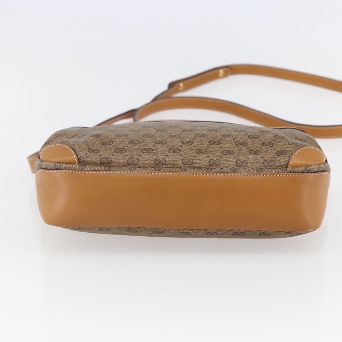 GUCCI Micro GG Supreme Shoulder Bag PVC Beige Gold 007 23 0017