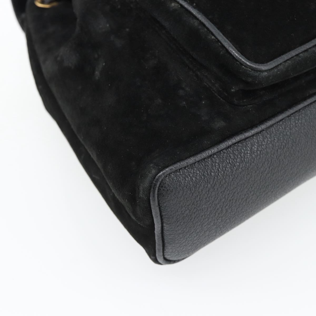 GUCCI Bamboo Backpack Suede Leather Black Auth BA6791 GUCCI Bamboo Backpack Suede Leather Black Auth BA6791 | eBay main image 4