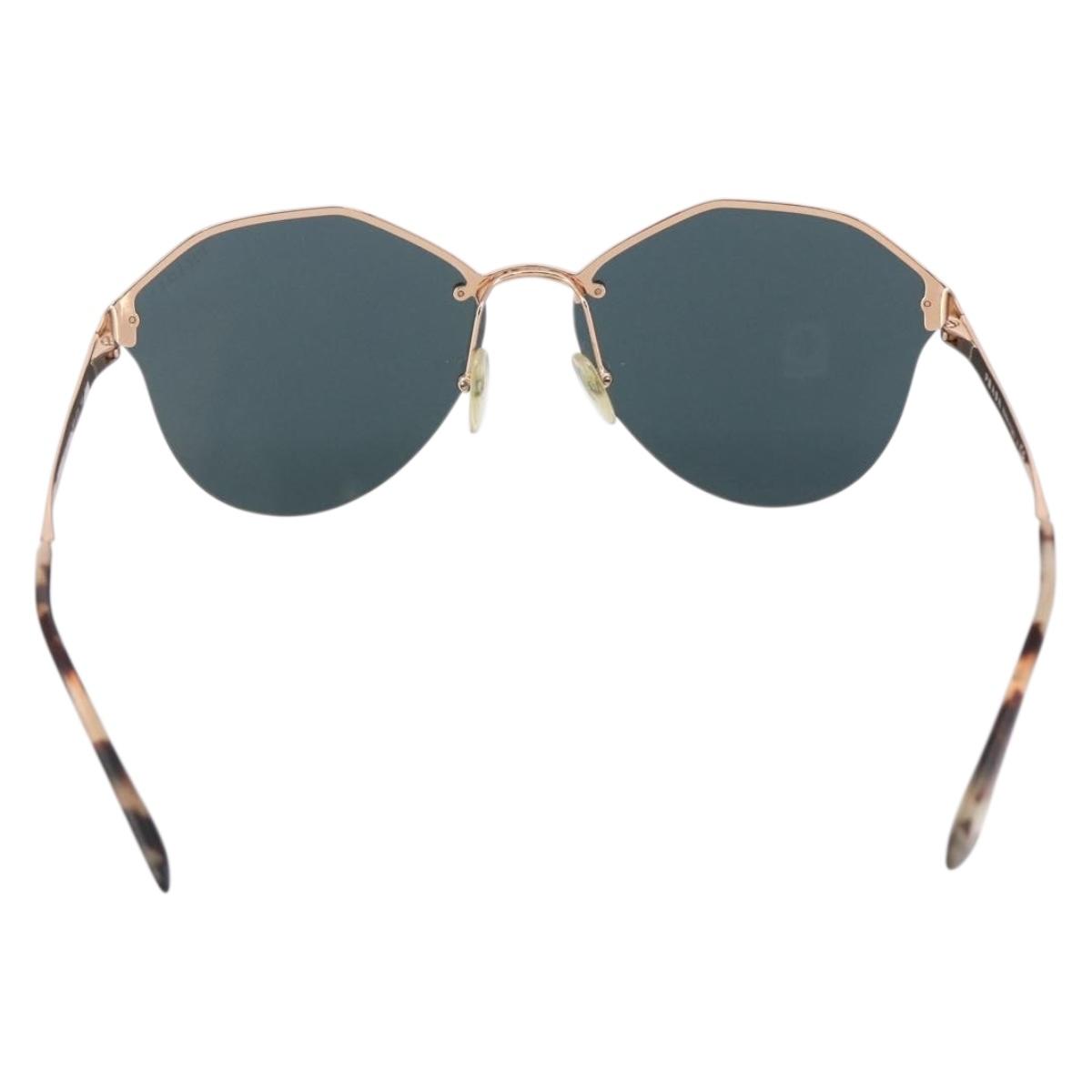 PRADA Sunglasses metal plastic Purple Champagne Gold Auth  display picture 1