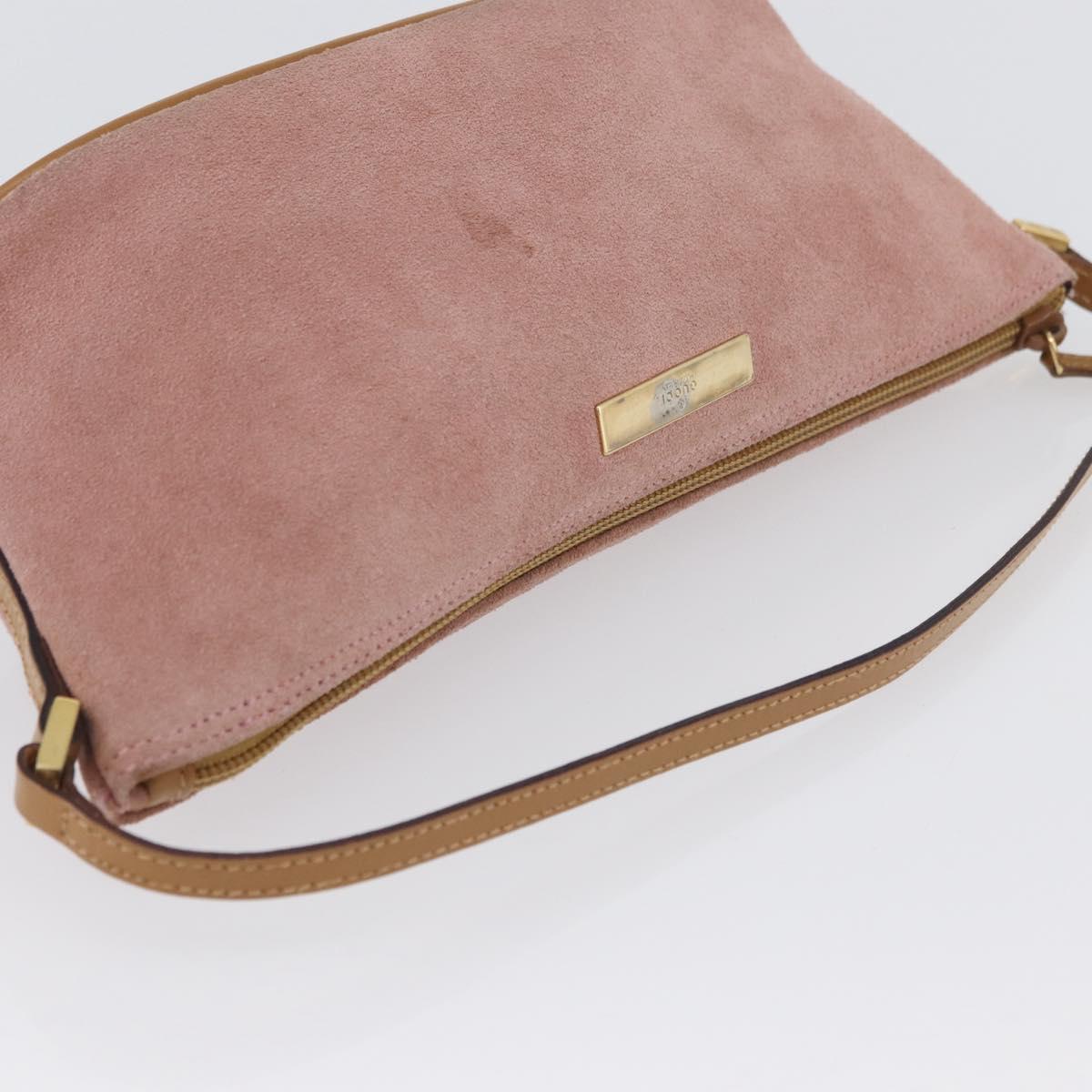 GUCCI Accessory Pouch Suede Pink Gold 039 1103 Auth BAZ567 | eBay