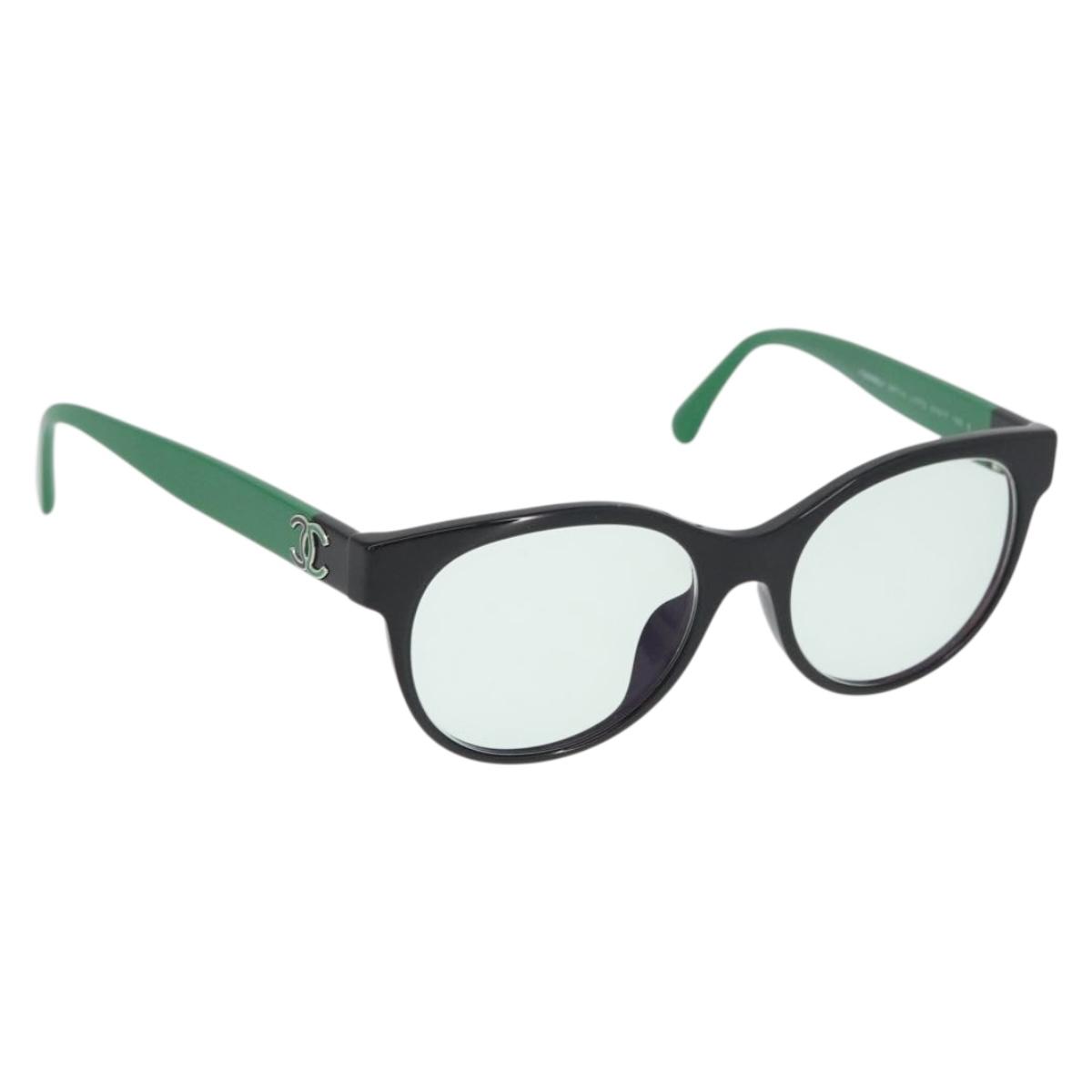 CHANEL COCO Mark Glasses plastic Green CC Auth BAZ663 CHANEL COCO Mark Glasses plastic Green CC Auth BAZ663 | eBay main image 2