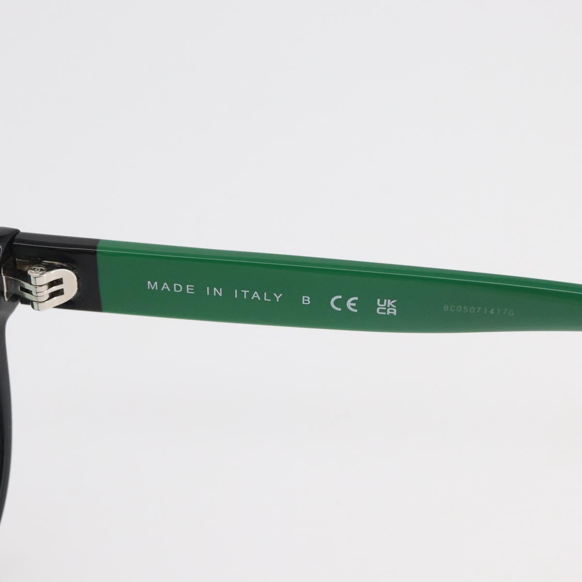 CHANEL COCO Mark Glasses plastic Green CC Auth BAZ663 CHANEL Green Sunglasses for Men for sale | eBay main image 3