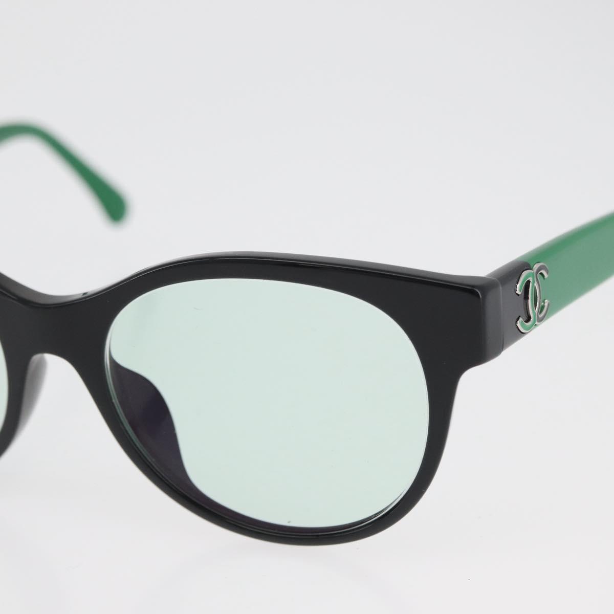CHANEL COCO Mark Glasses plastic Green CC Auth BAZ663 CHANEL Green Sunglasses for Men for sale | eBay main image 2