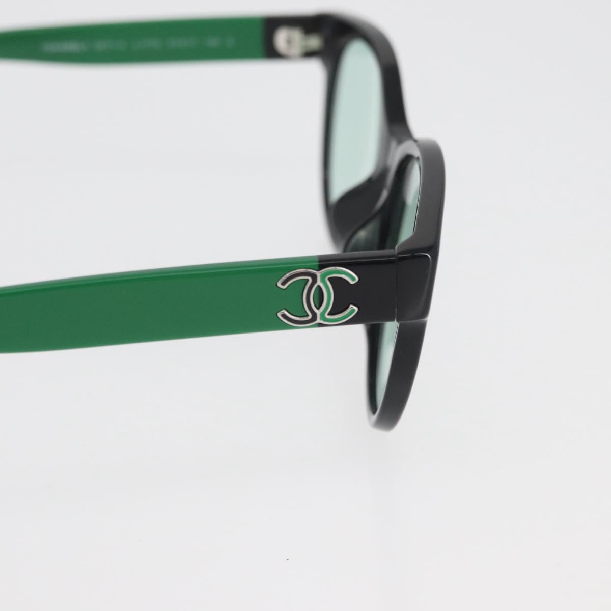 CHANEL COCO Mark Glasses plastic Green CC Auth BAZ663 CHANEL Green Sunglasses for Men for sale | eBay main image 4