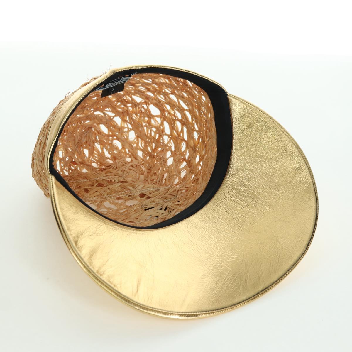 PRADA Hat Raffia S Beige 1HC225 Auth BAZ670M | eBay