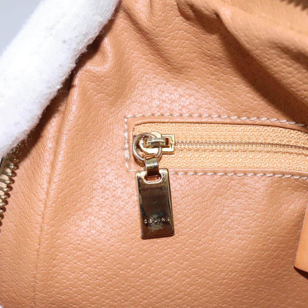 CELINE Macadam Canvas Backpack PVC Leather Beige Auth BD1038 Céline CELINE Macadam Canvas Backpack PVC Leather Brown Gold  main image 2