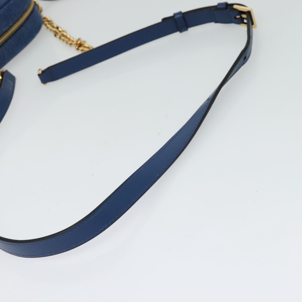 VERSACE Medusa Shoulder Bag Denim Blue Gold Auth BD1427 | eBay