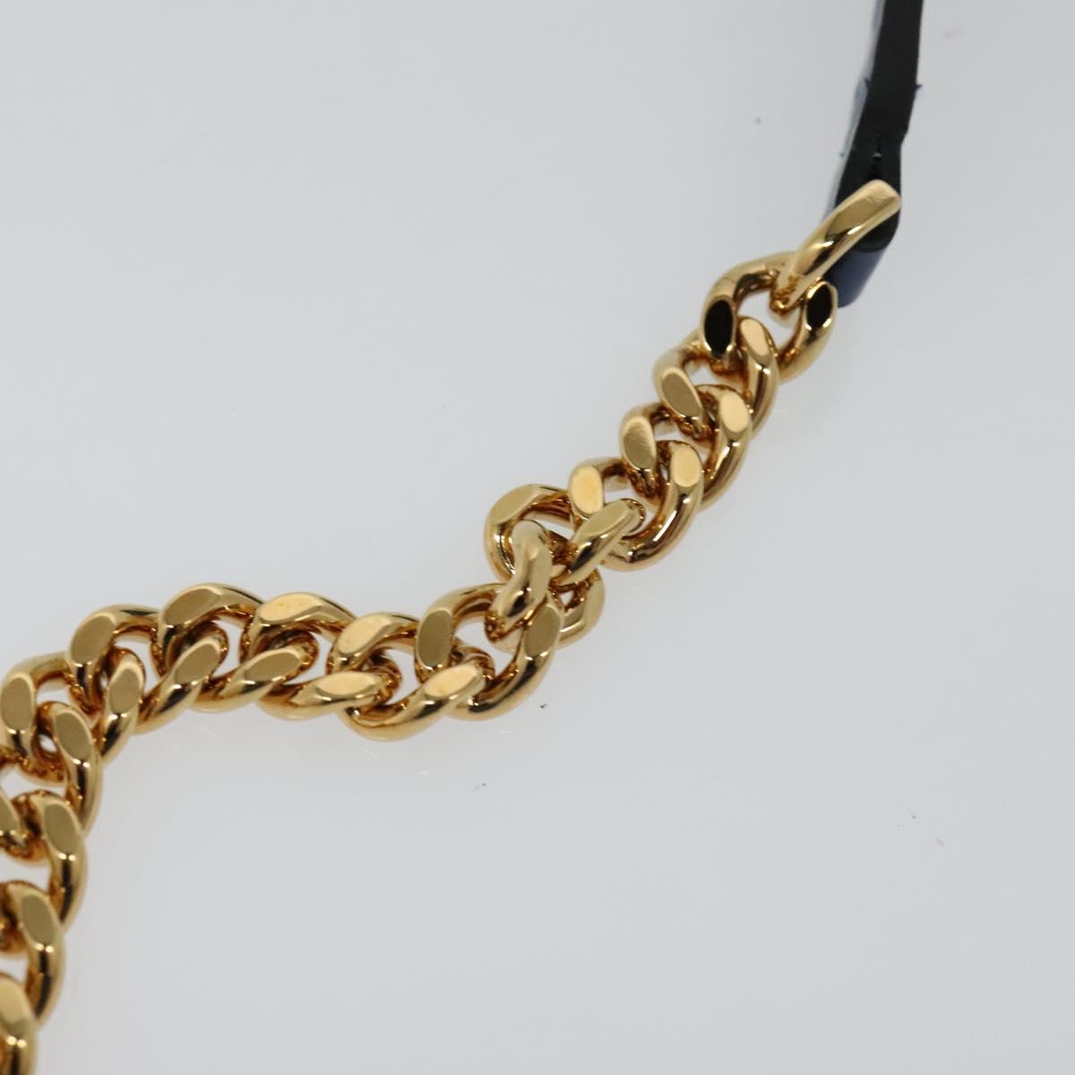 VERSACE Medusa Shoulder Bag Denim Blue Gold Auth BD1427 | eBay