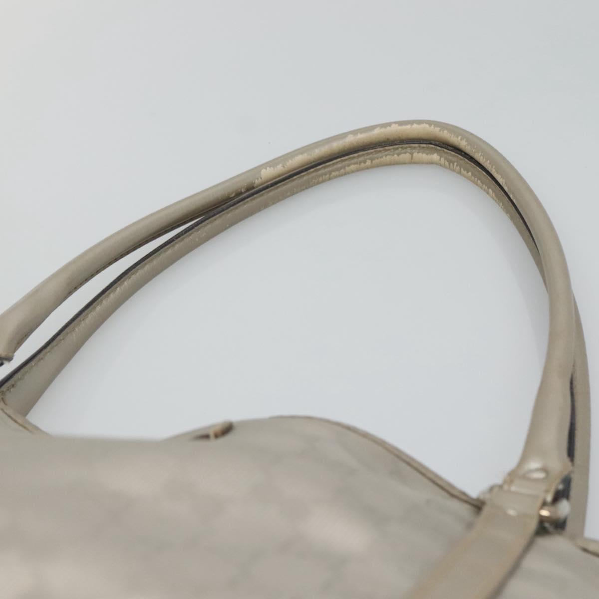 ᴀɪ.です GUCCI GG implementation Tote Bag Silver 197953 Auth BD1491