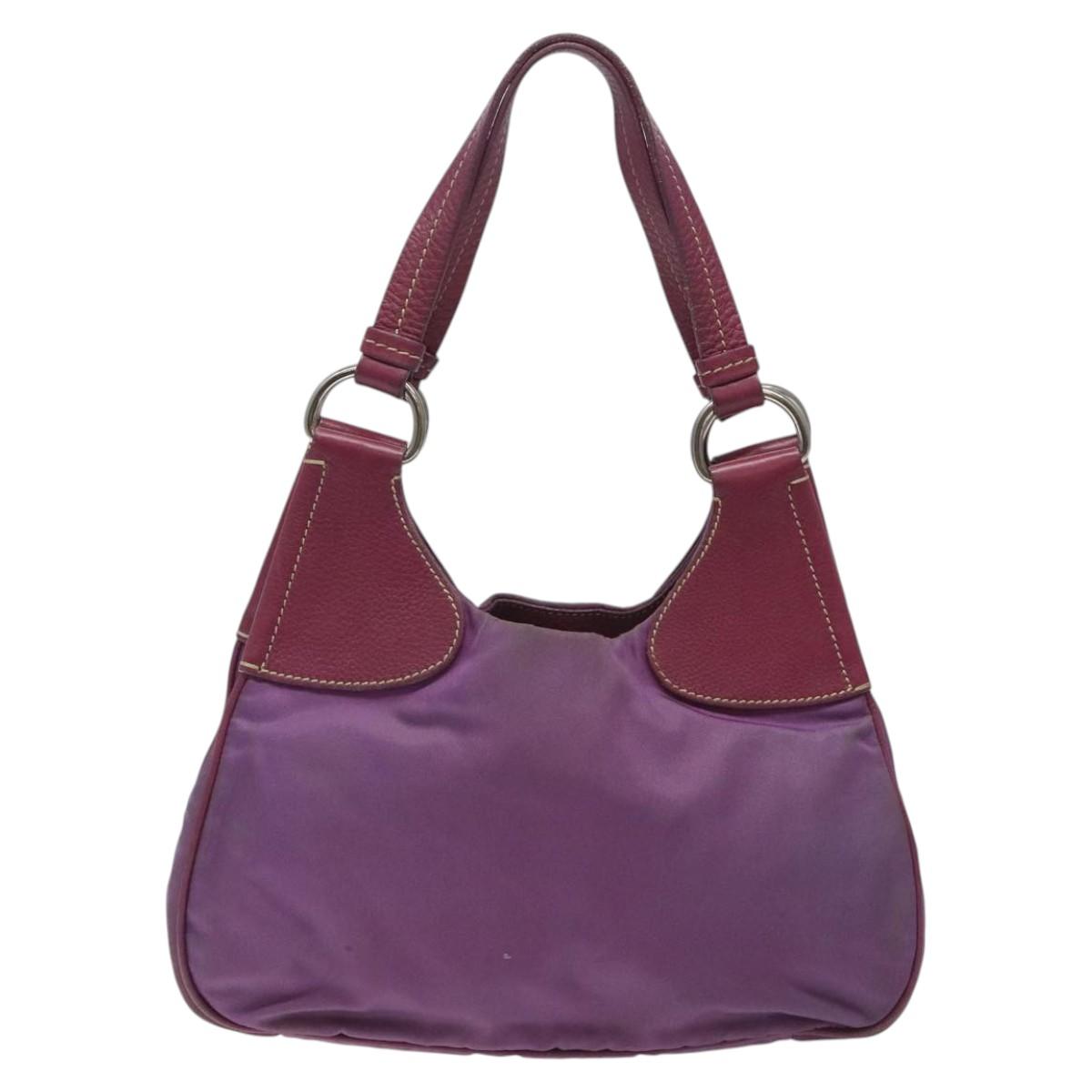 PRADA Shoulder Bag Nylon Purple Auth BD1861 | eBay