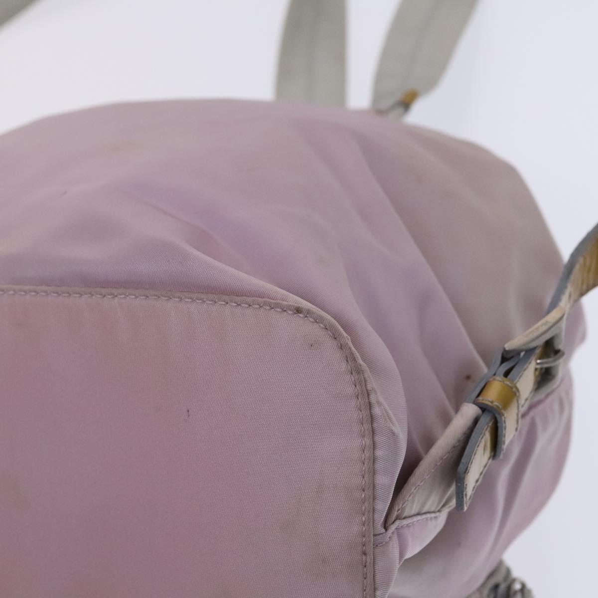 PRADA Backpack Nylon Pink Silver Auth BD597 PRADA Backpack Nylon Pink Silver Auth BD597 | eBay main image 4