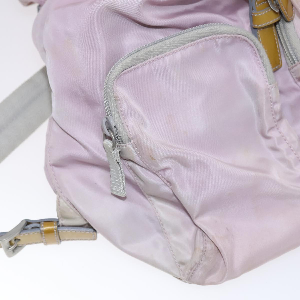 PRADA Backpack Nylon Pink Silver Auth BD597 PRADA Backpack Nylon Pink Silver Auth BD597 | eBay main image 2