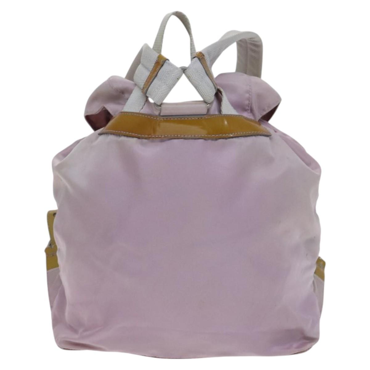 PRADA Backpack Nylon Pink Silver Auth BD597 | eBay display picture 1