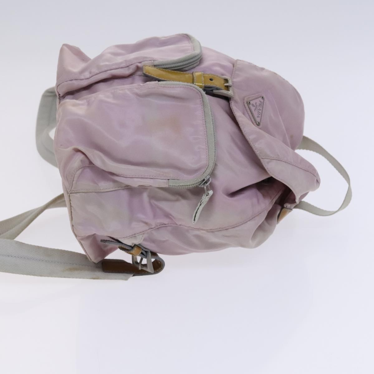 PRADA Backpack Nylon Pink Silver Auth BD597 | eBay display picture 3