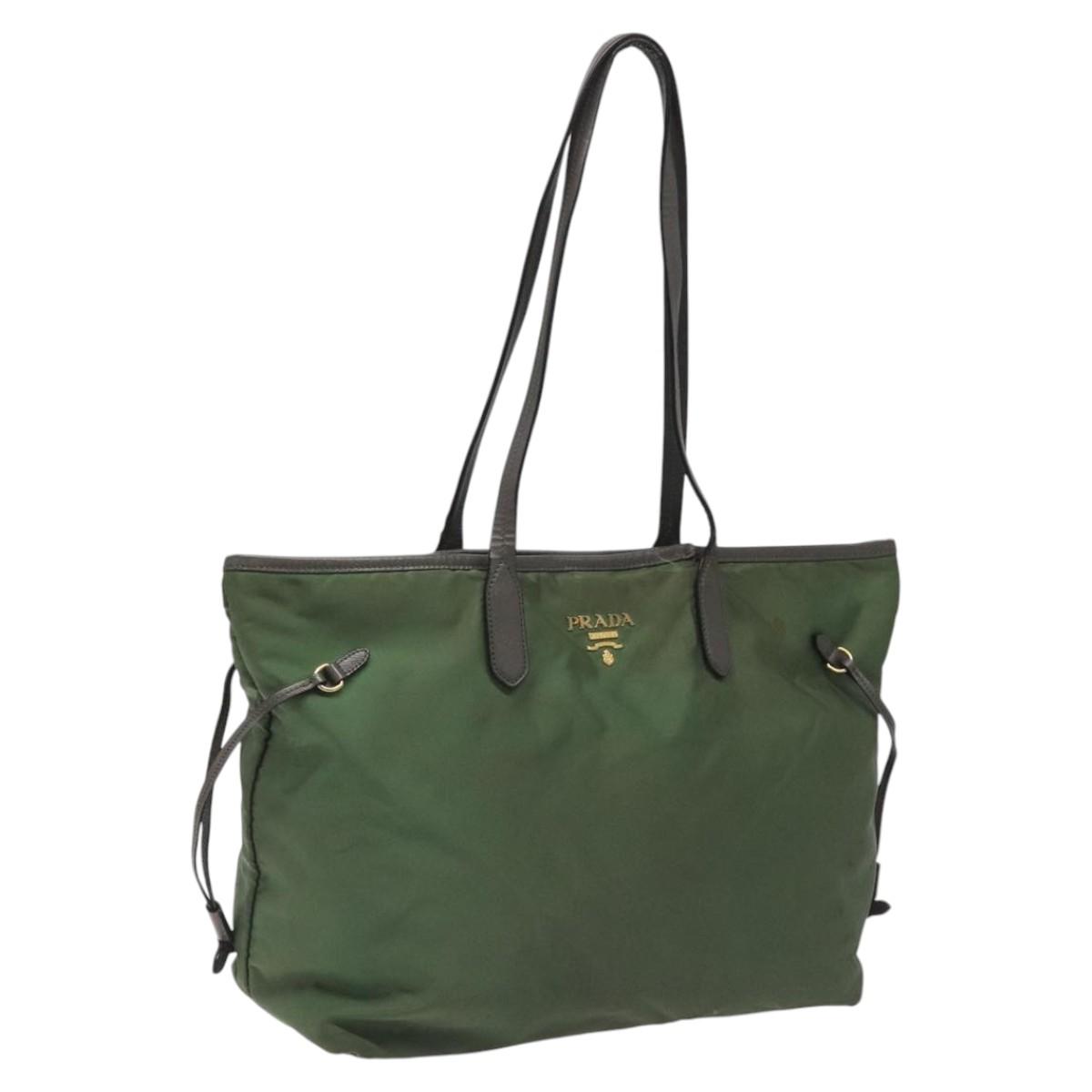 PRADA ビジネスバッグ ダークグリーン ナイロン製 brb10000000139158-1.jpg