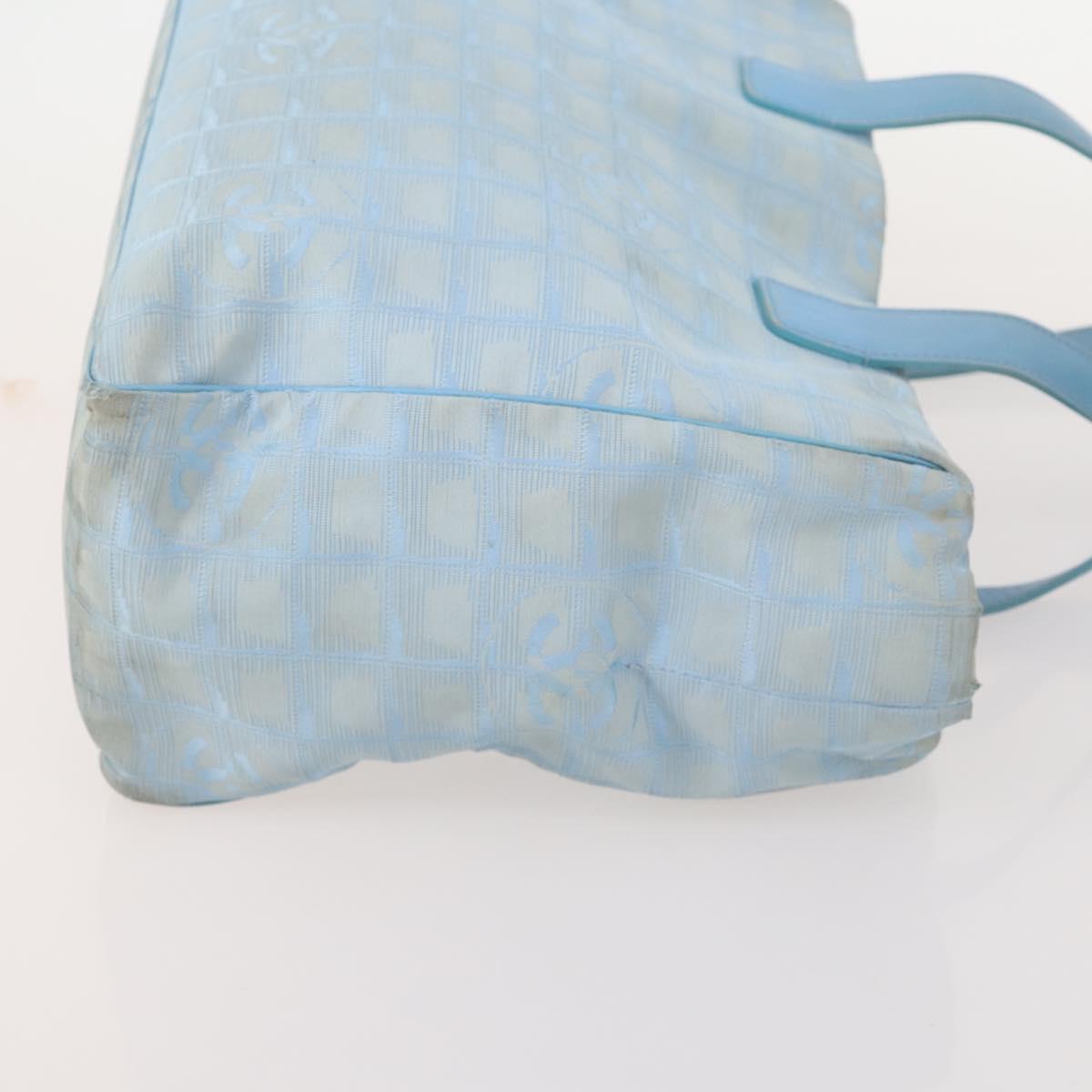 CHANEL New Travel line Tote Bag Nylon 4 Set Black Gray Light blue