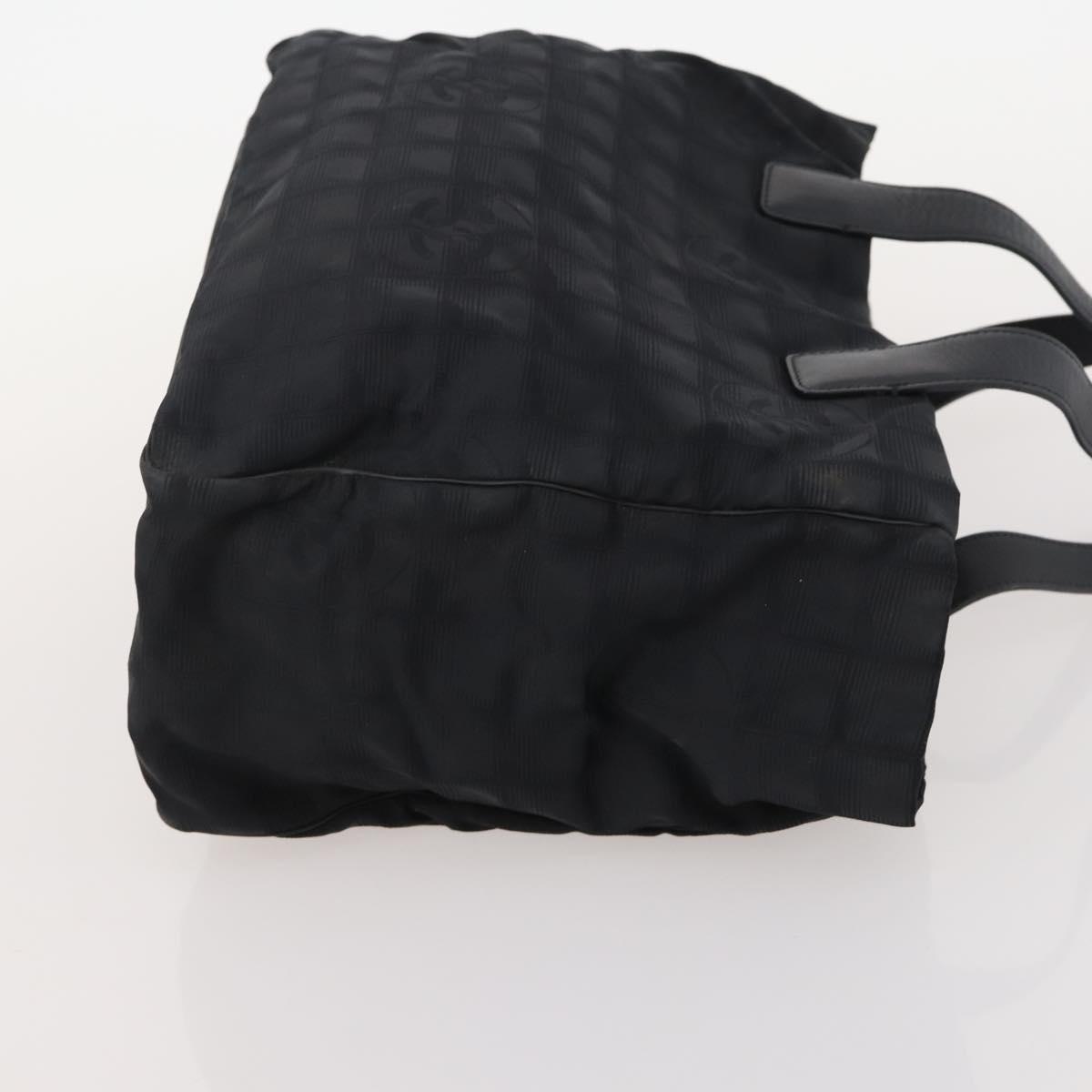 シャネル　バッグ CHANEL New Travel line Tote Bag Nylon 4 Set Black Gray Light blue