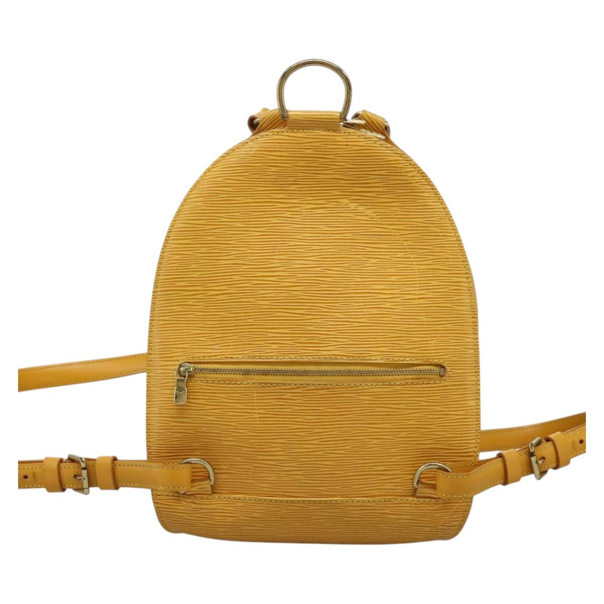 LOUIS VUITTON Epi Mabillon Backpack Yellow M52239 LV Auth  display picture 3