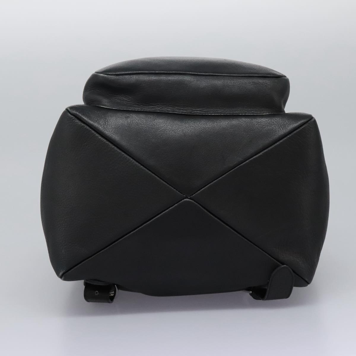 Salvatore Ferragamo Gancini Backpack Leather Black Silver  display picture 1