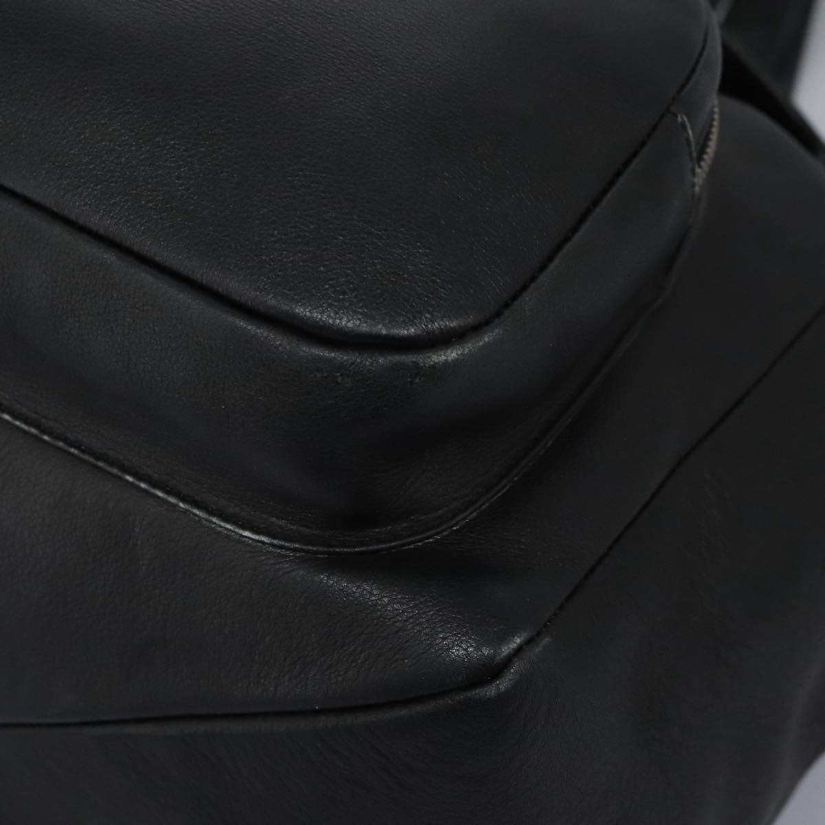 Salvatore Ferragamo Gancini Backpack Leather Black Silver  display picture 1