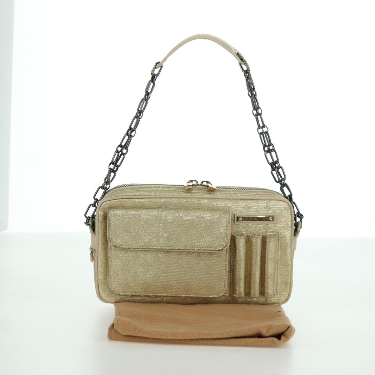 LOUIS VUITTON Monogram Shine Chain McKenna Bag Silver M92362 LV