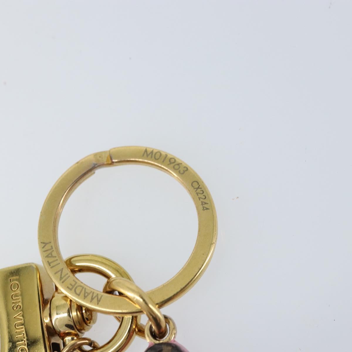 LOUIS VUITTON Monogram LV Pop Flower Bag Charm Pink M01963 Auth