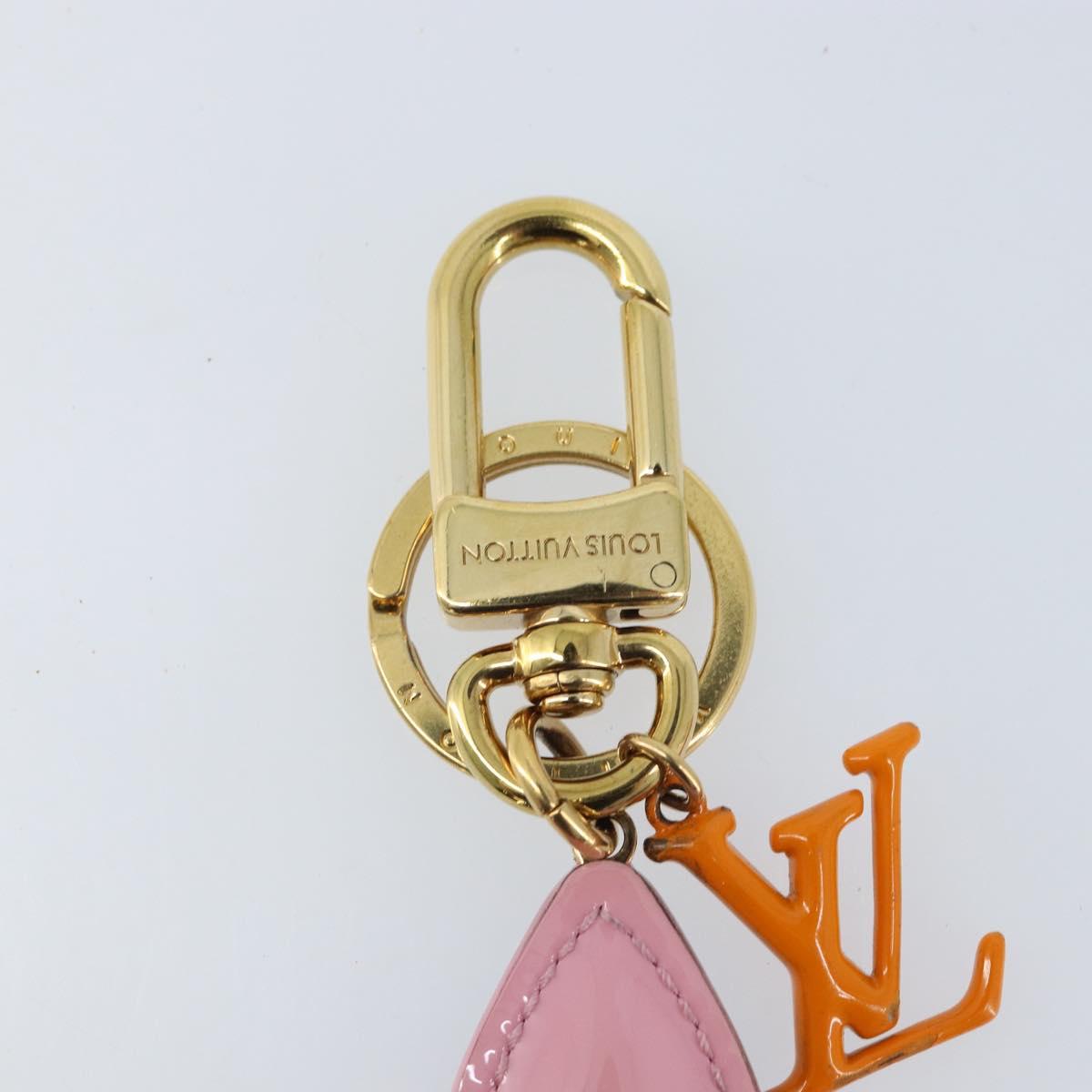 LOUIS VUITTON Monogram LV Pop Flower Bag Charm Pink M01963 Auth