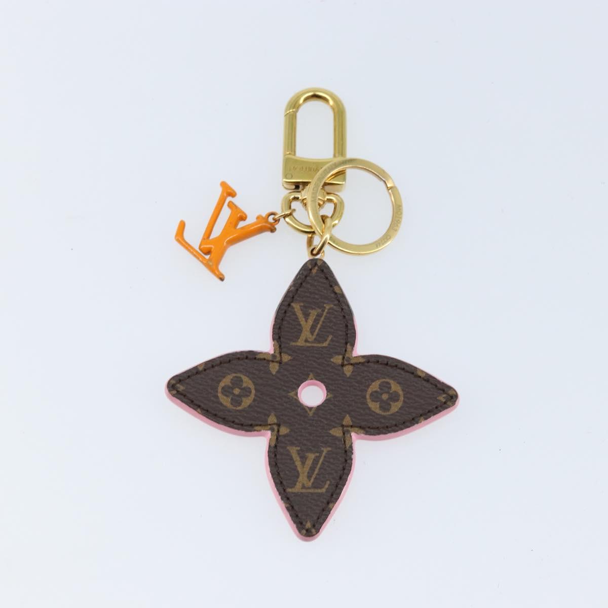 LOUIS VUITTON Monogram LV Pop Flower Bag Charm Pink M01963 Auth