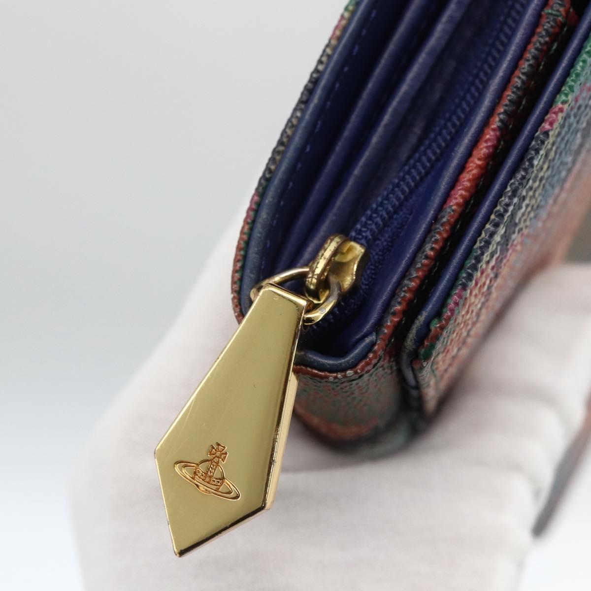 Vivienne Westwood Long Wallet PVC Multicolor Gold Auth LNZ856 | eBay