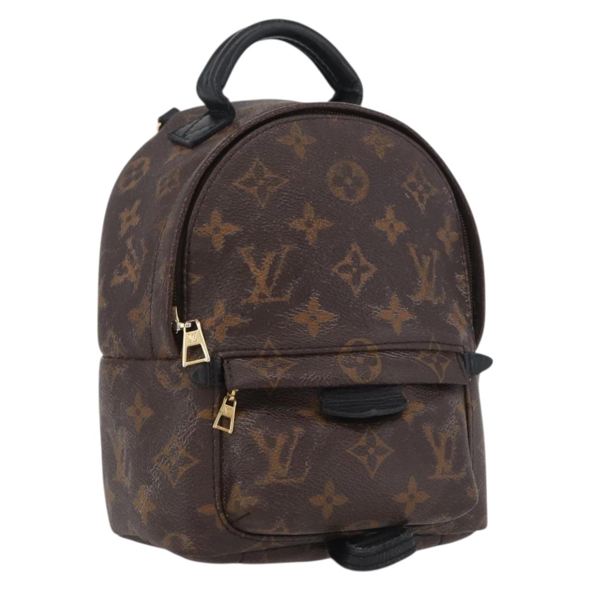 LOUIS VUITTON Monogram Palm Springs MINI Backpack M44873 LV Auth