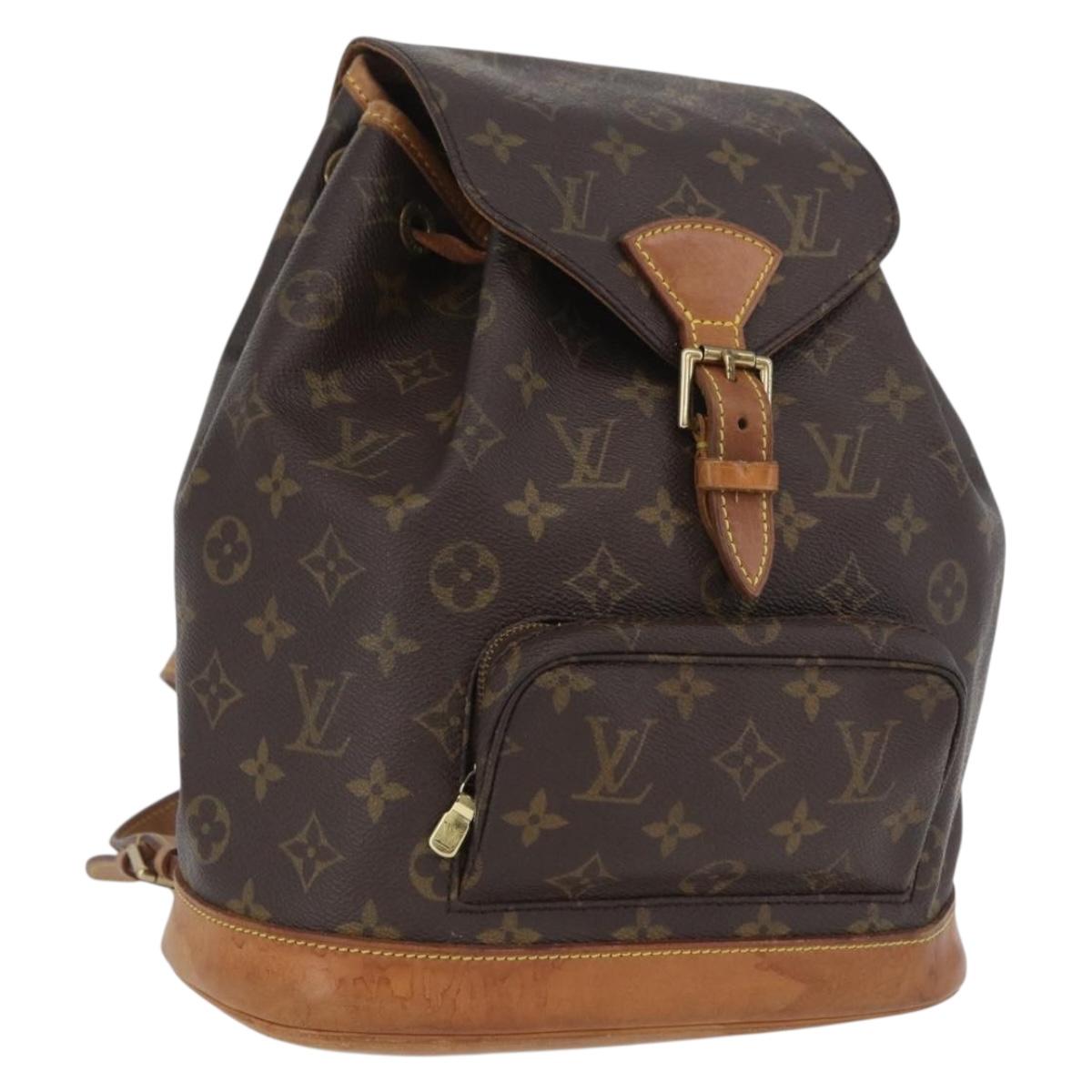 Best05 LOUIS VUITTON MONTSOURIS MM BACKPACK BAG MONOGRAM M51136 SP0060 Louis Vuitton Monogram Montsouris MM Backpack Bag M51136  main image 2