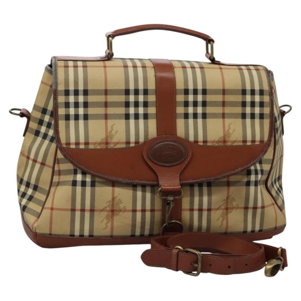 バッグ Burberrys Nova Check Boston Bag BURBERRY BEIGE & BLACK NOVA CHECK CHESTER BOSTON BAG – RDB