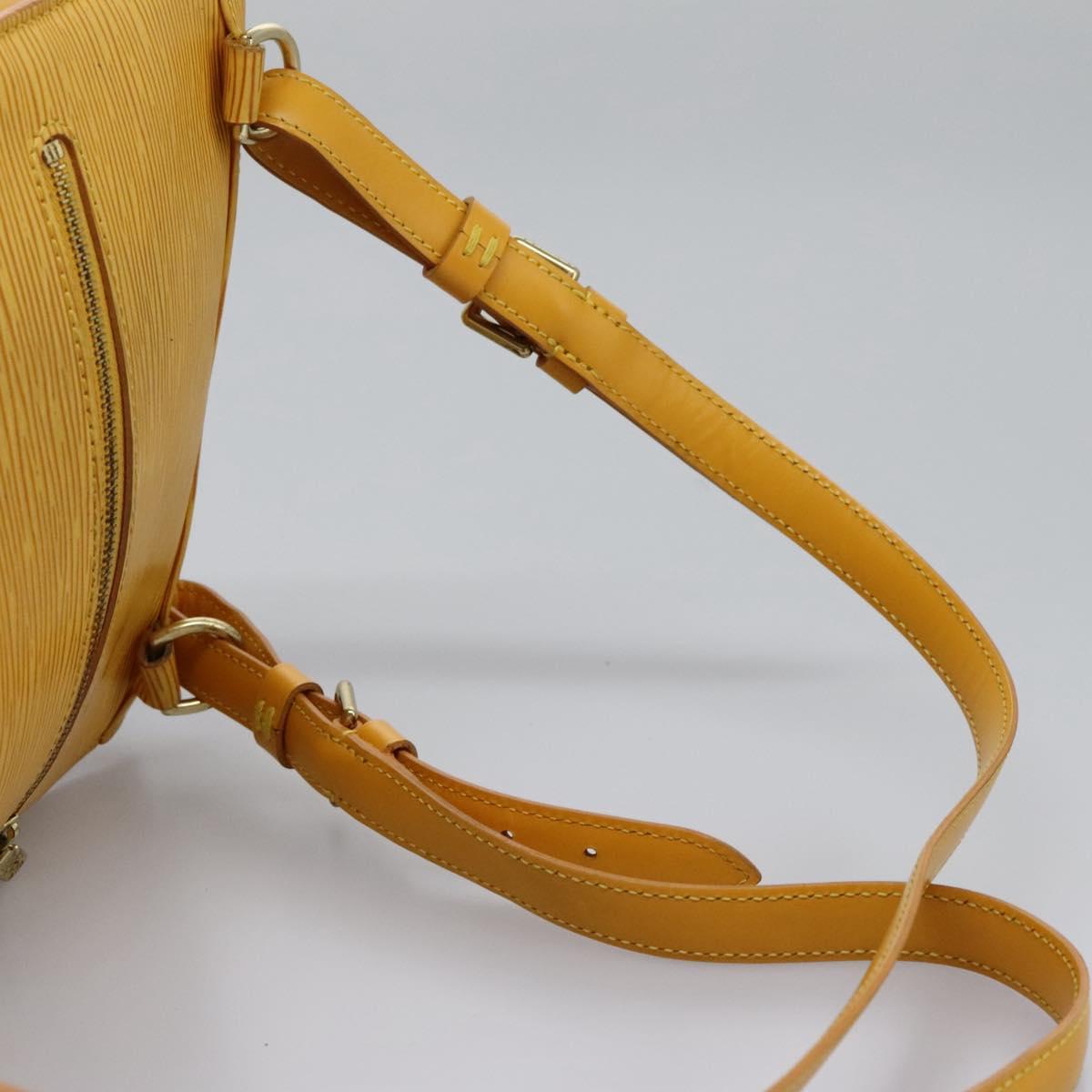 LOUIS VUITTON Epi Mabillon Backpack Yellow M52239 LV Auth 