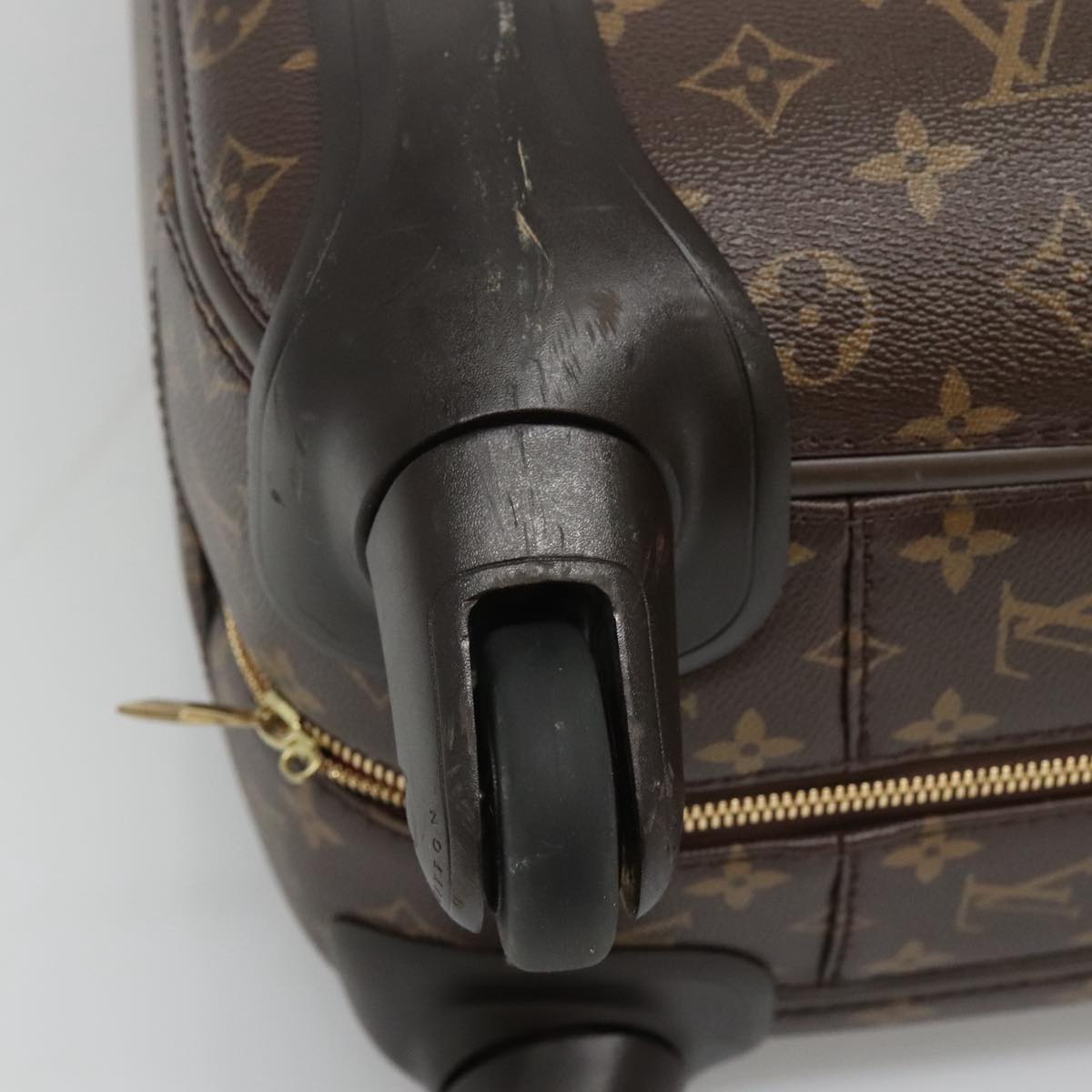 LOUIS VUITTON Monogram V Line Zephyr 55 suitcase Pink LV Auth